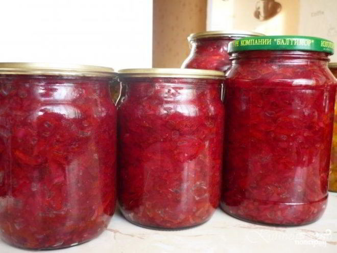 Рецепт свеклы с луком на зиму
