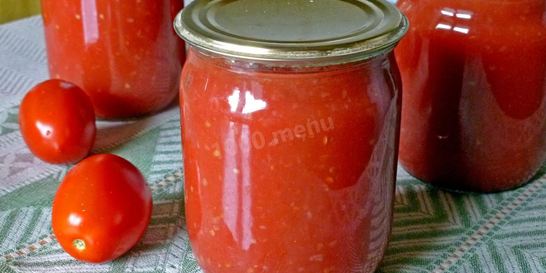 Томатный сок на зиму на мясорубке