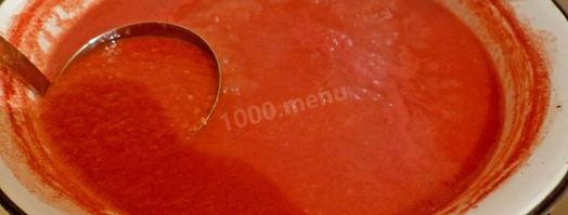томатный сок на зиму на мясорубке. Шаг 6