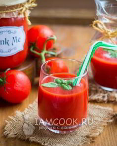 Томатный сок в блендере на зиму