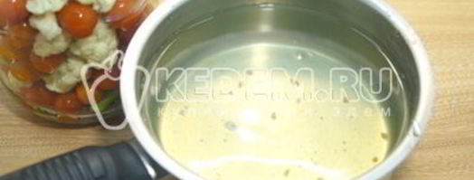 цветная капуста с помидорами на зиму. Шаг 7