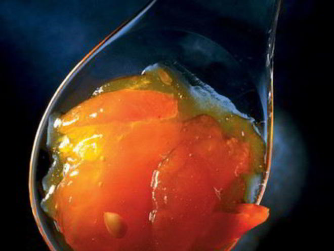 Рецепт быстрого варенья из красных грейпфрутов со свежей мятой