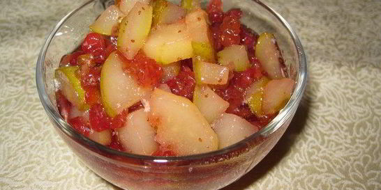 Грушевое варенье с брусникой