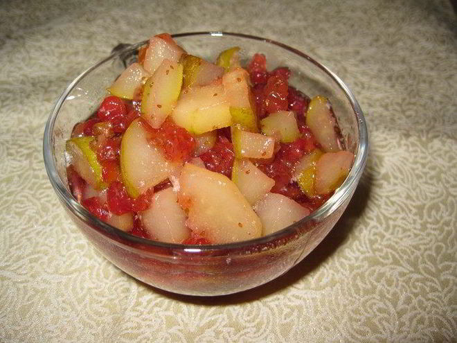 Рецепт грушевого варенья с брусникой