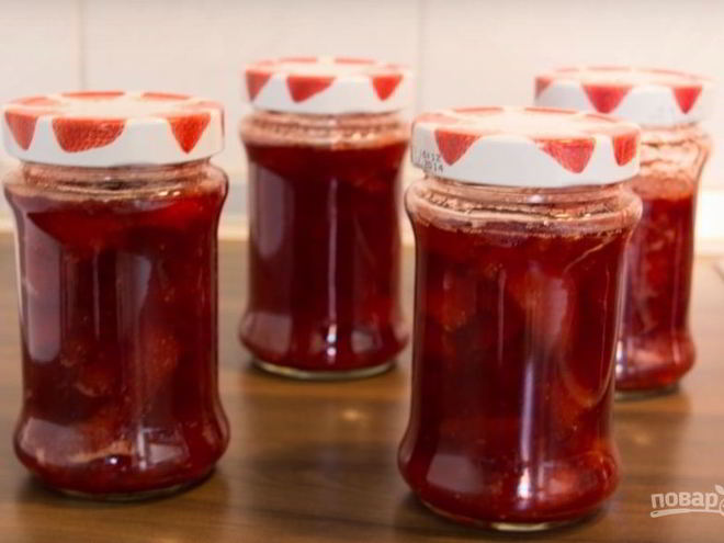 Рецепт клубничного варенья с целыми ягодами