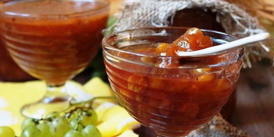 Конфитюр из мелкого зеленого винограда