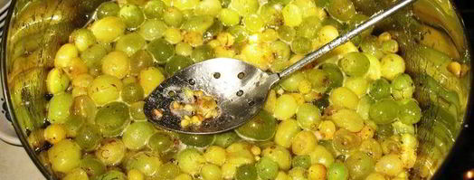 конфитюр из мелкого зеленого винограда. Шаг 2