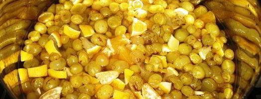 конфитюр из мелкого зеленого винограда. Шаг 3