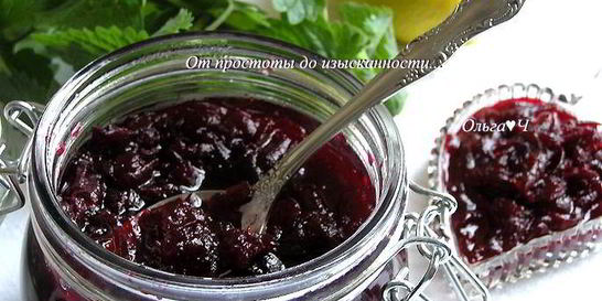 Конфитюр из свеклы с лимоном и мятой