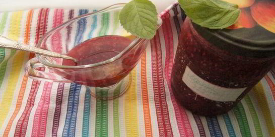 Малиновое варенье с мятой