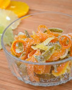 Цукаты из апельсиновых и лимонных корок