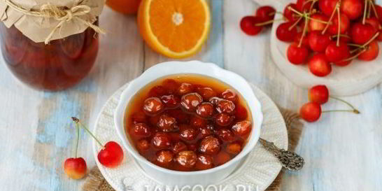 Варенье из черешни с апельсином