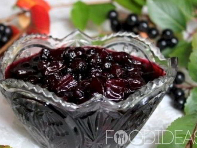 Рецепт варенья из черноплодной рябины и яблок