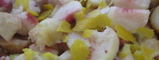 варенье из инжирного персика с лимоном и розовым перцем. Шаг 3