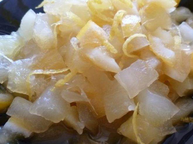 Рецепт варенья из кабачка с лимоном и имбирем