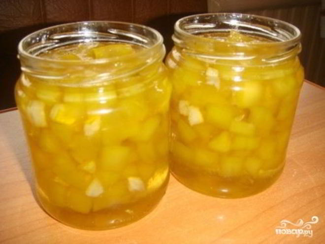 Рецепт варенья из кабачков дольками