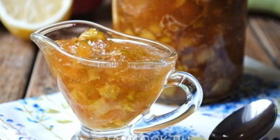 Варенье из кабачков с яблоками