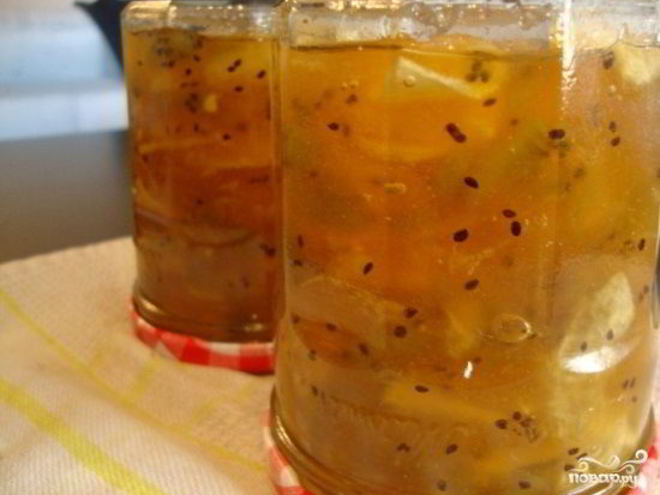 Рецепт варенья из киви и яблок