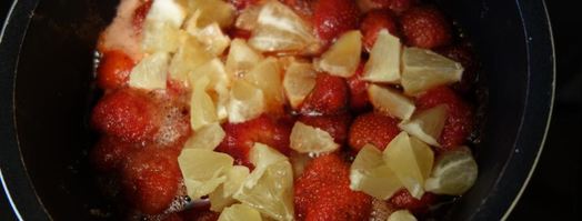 варенье из клубники с лимоном и мятой. Шаг 6