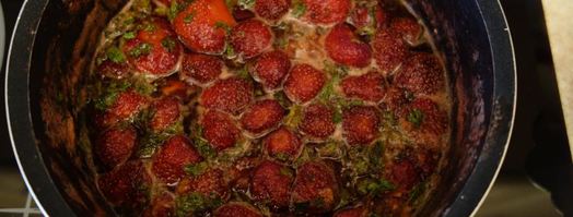 варенье из клубники с лимоном и мятой. Шаг 10