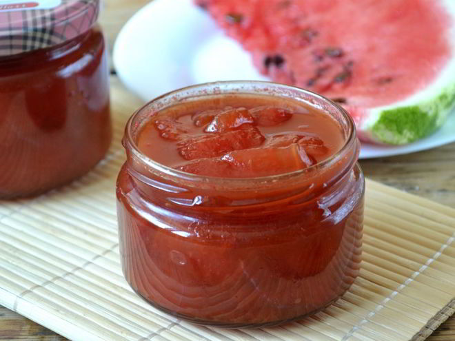 Рецепт варенья из мякоти арбуза на зиму