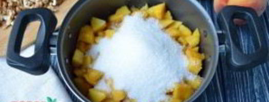 варенье из персиков с грецкими орехами. Шаг 4