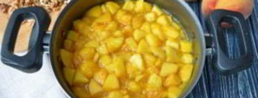 варенье из персиков с грецкими орехами. Шаг 5
