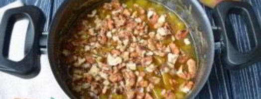 варенье из персиков с грецкими орехами. Шаг 6