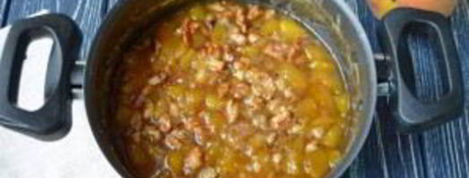варенье из персиков с грецкими орехами. Шаг 7