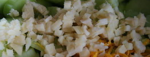 варенье из ревеня с зелеными яблоками и имбирем. Шаг 4