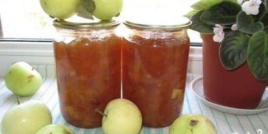 Варенье из яблок Белый налив дольками