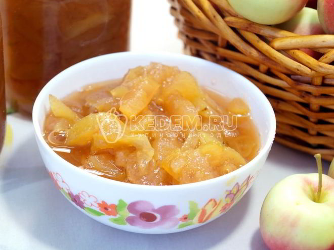 Рецепт варенья из яблок дольками