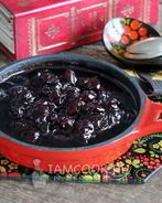 Варенье из замороженной вишни на сковороде