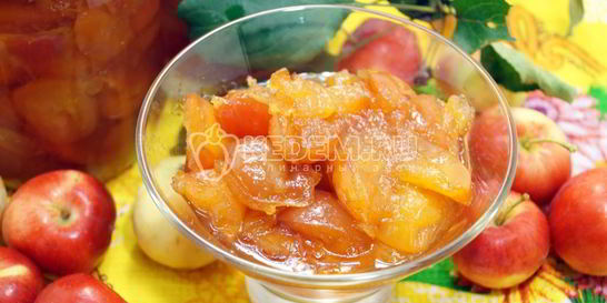 Яблочное варенье дольками