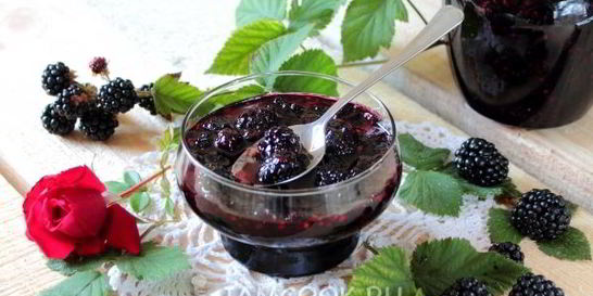 Жареное варенье из ежевики