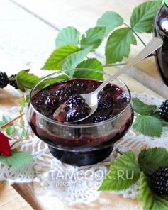 Жареное варенье из ежевики