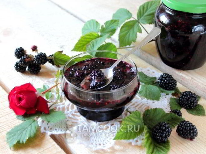 Рецепт жареного варенья из ежевики