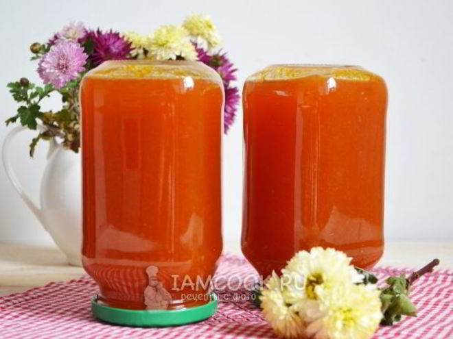 Рецепт яблочно-морковного пюре на зиму