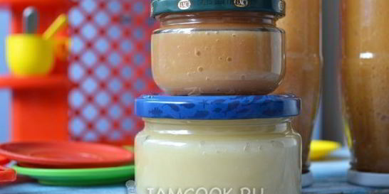 Яблочное пюре на зиму для детей