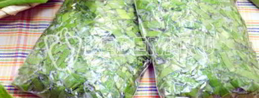 заморозка щавеля на зиму. Шаг 6