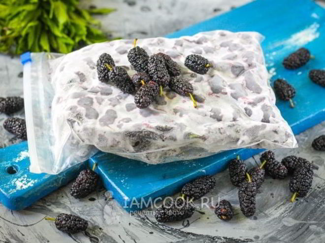 Рецепт заморозки шелковицы на зиму