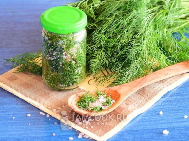 Рецепт засолки укропа на зиму