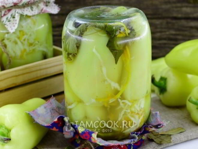 Рецепт зеленого перца, фаршированного на зиму