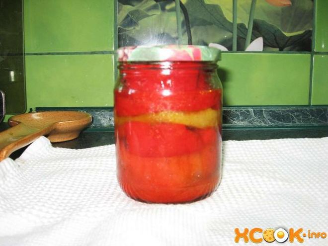 Рецепт жареного болгарского перца, закрытого на зиму