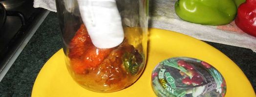 жареный болгарский перец, закрытый на зиму. Шаг 3