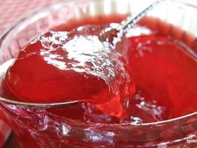 Рецепт желе из вишни на зиму без желатина