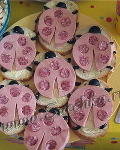 Бутерброд Божья коровка