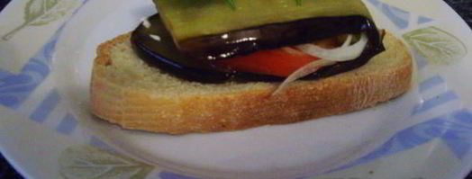 бутерброд из баклажана. Шаг 4