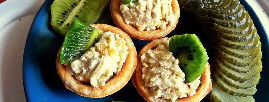 бутерброд килька, картошка, киви. Шаг 12