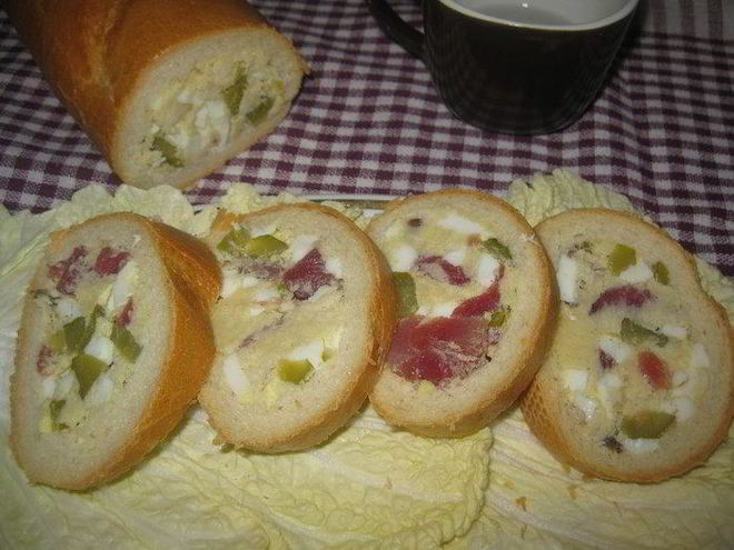 Рецепт бутерброда-рулета